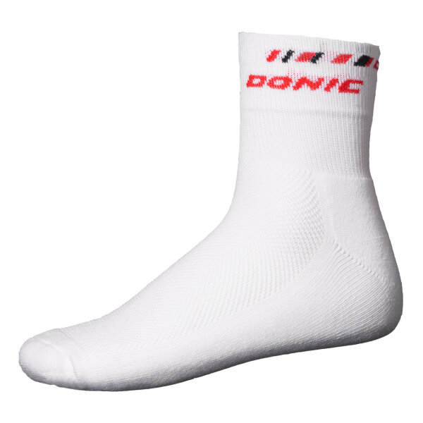 DONIC Socken ETNA Weiß-Rot-Schwarz senior (41 - 46)