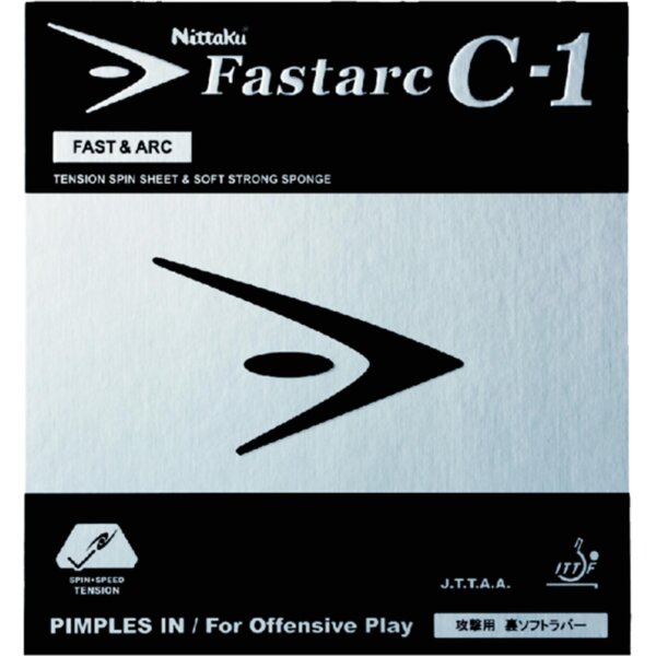 Nittaku Belag Fastarc C-1 schwarz 1,8 mm
