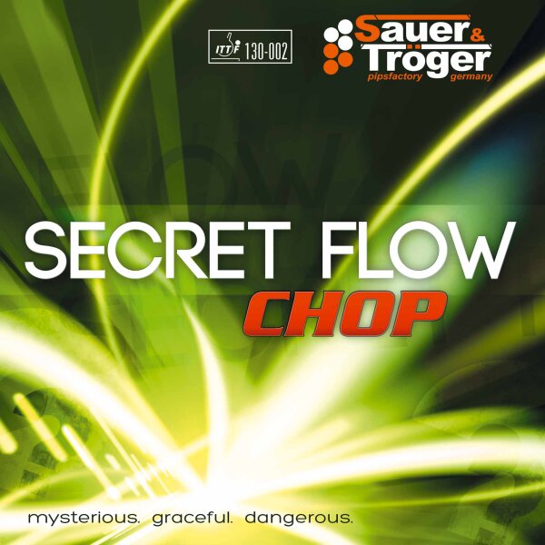 Sauer & Tröger Belag Secret Flow chop schwarz 1,8 mm