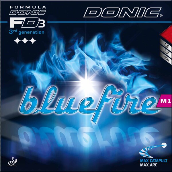 DONIC Belag Bluefire M1 schwarz 2,0 mm