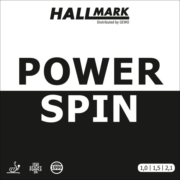 Hallmark Belag Power Spin rot 1,0 mm