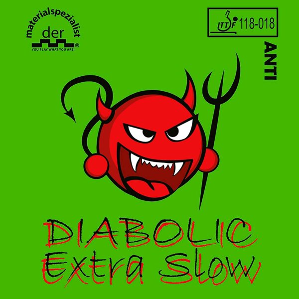Der Materialspezialist Belag Diabolic Extra Slow