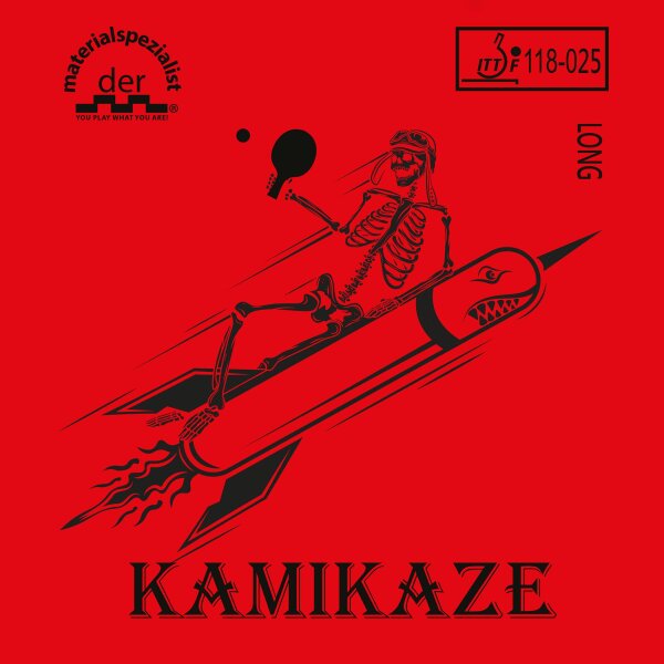 Der Materialspezialist Belag Kamikaze rot OX