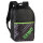 Gewo Rucksack Stripes schwarz/lime