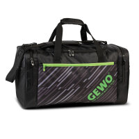 Gewo Sporttasche Stripes L schwarz/lime