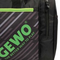Gewo Sporttasche Stripes L schwarz/lime