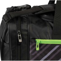 Gewo Sporttasche Stripes L schwarz/lime
