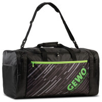 Gewo Sporttasche Stripes XL schwarz/lime