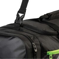 Gewo Sporttasche Stripes XL schwarz/lime