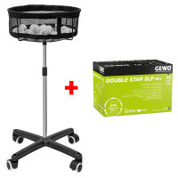 Gewo Set 1x Mobiler Ballkorb + 1x Ball Double Star 72er