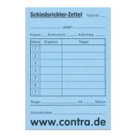 Schiedsrichterzettel-Block
