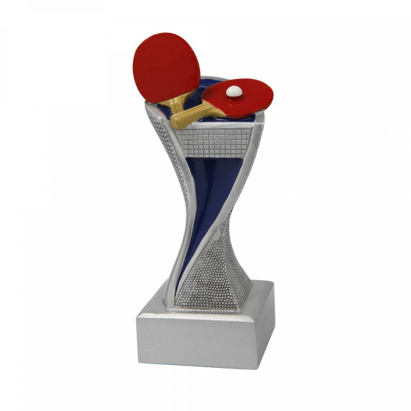 Pokal Trophäe TT-Schläger silber/blau